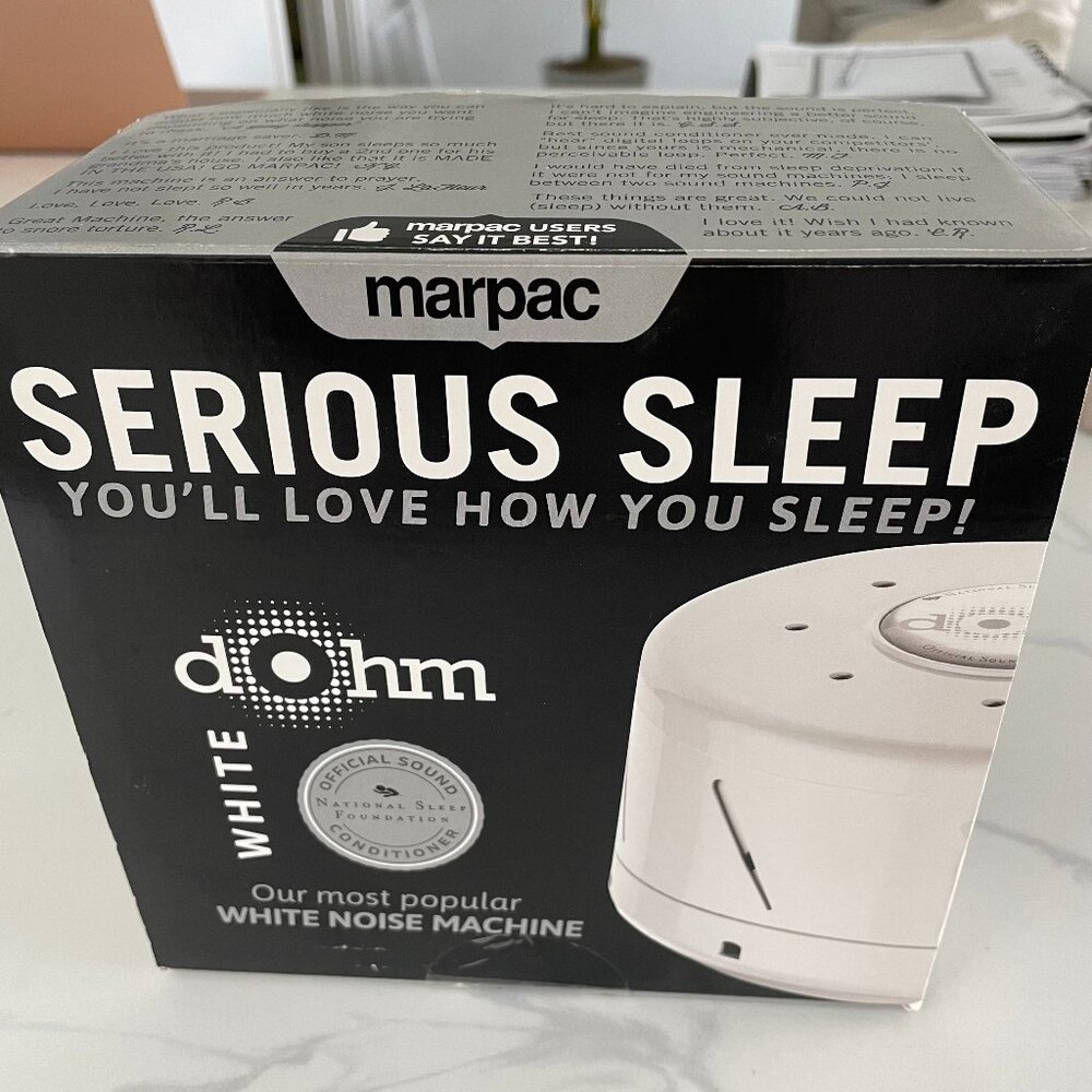 Marpac Serious Sleep Dohm White Noise Machine - New In Box